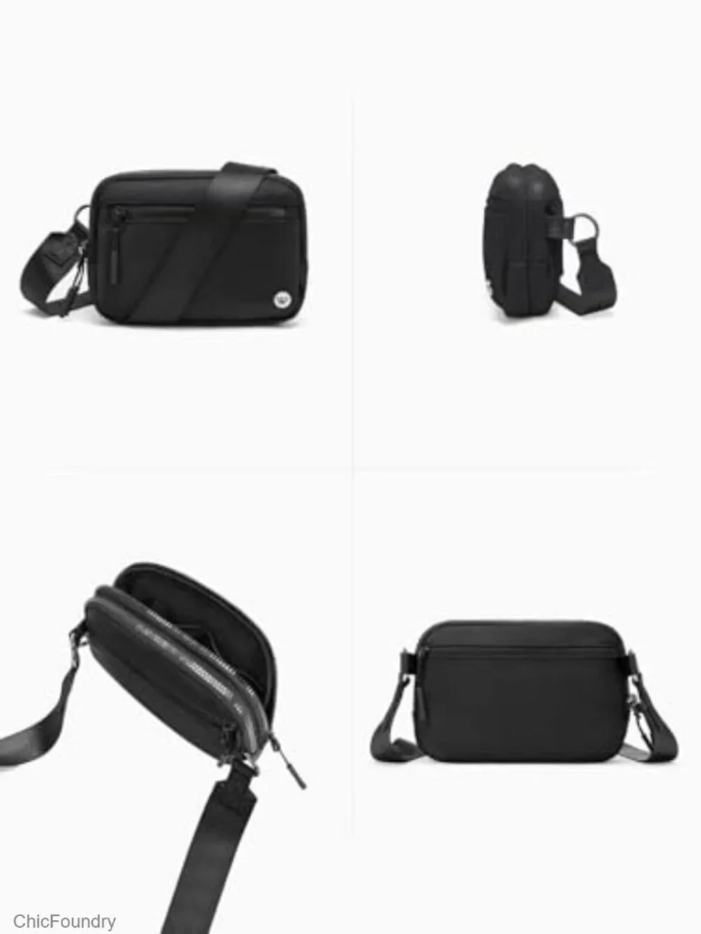 Small Nylon Crossbody Bag with Adjustable Strap for Travel